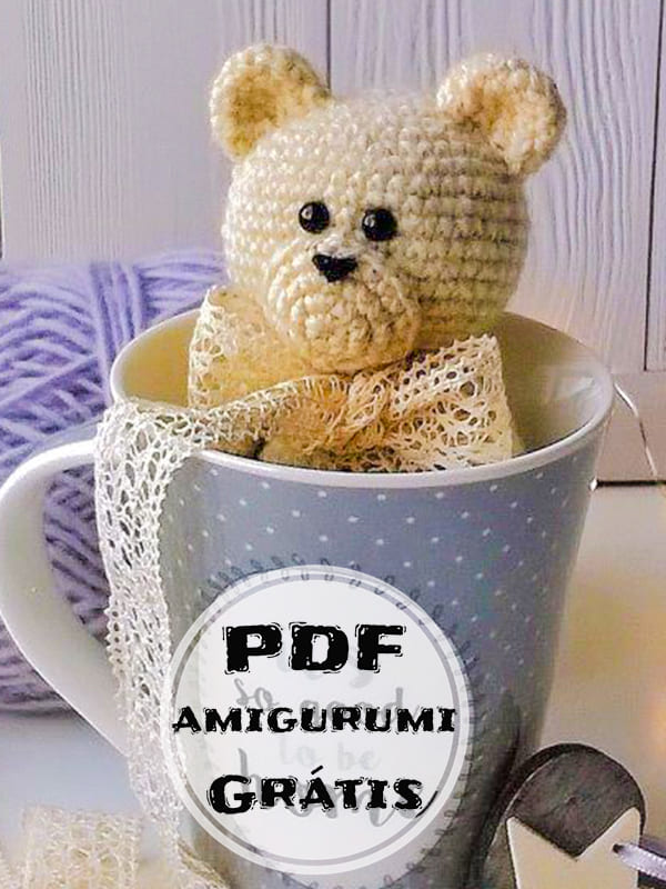 PDF Crochê de Urso Receita de Amigurumi Grátis