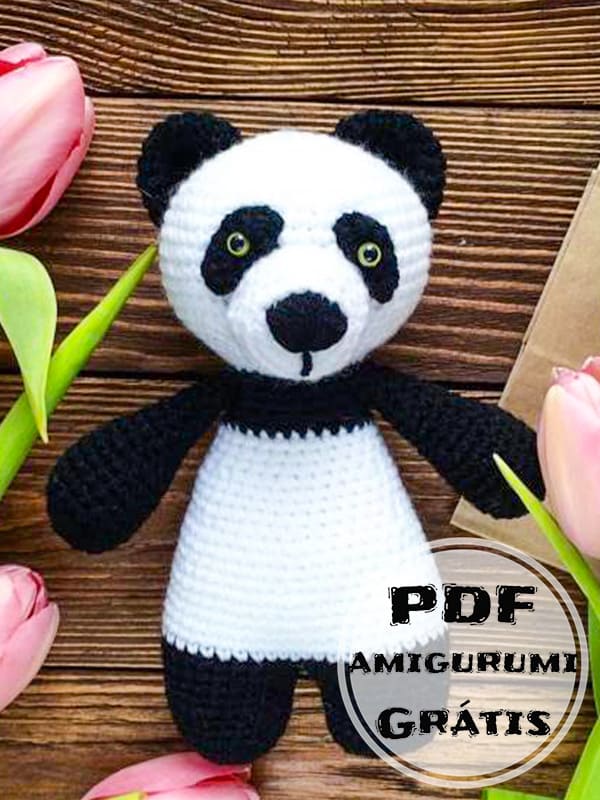 PDF Crochê de panda Receita de Amigurumi Grátis
