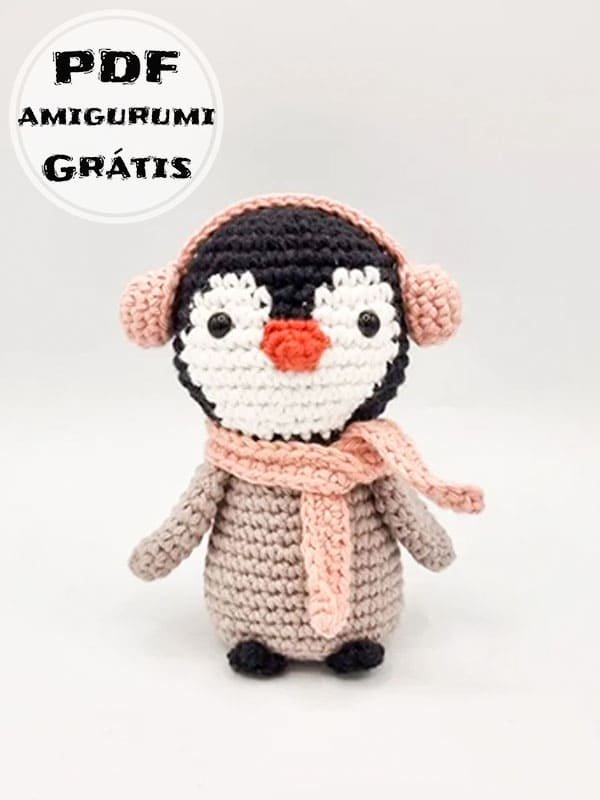 PDF Crochê de Calipo o Pinguim Receita de Amigurumi Grátis
