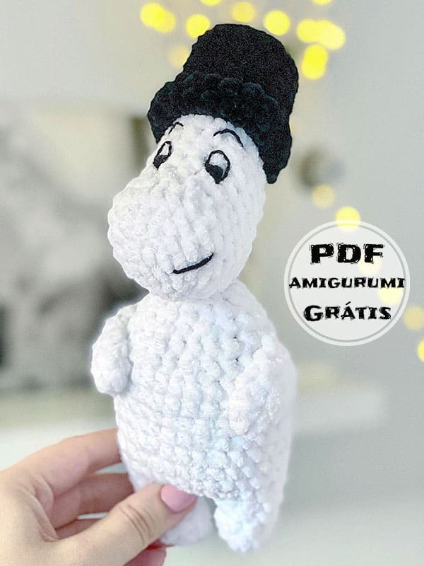 PDF Crochê de Moomin Receita de Amigurumi Grátis