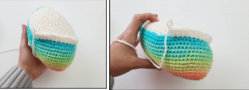 PDF Crochê de Colorido Lesma marinha Receita de Amigurumi Grátis