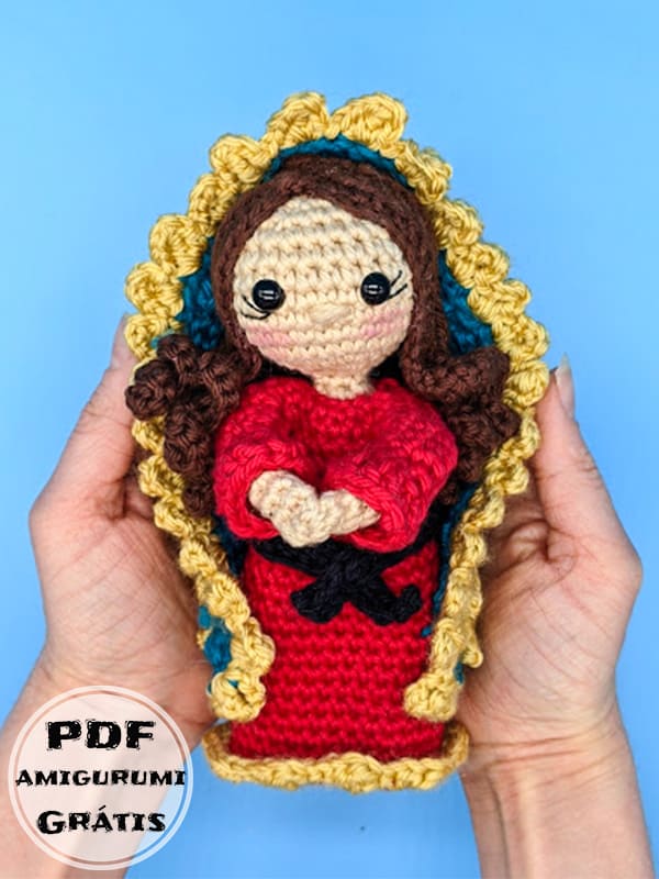 Nossa Senhora de Guadalupe Amigurumi Receita de PDF Grátis