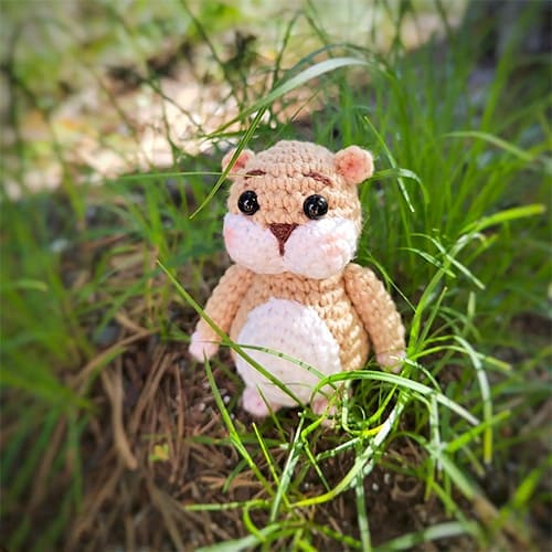 Bonitinho Hamster Amigurumi Receita de Grátis
