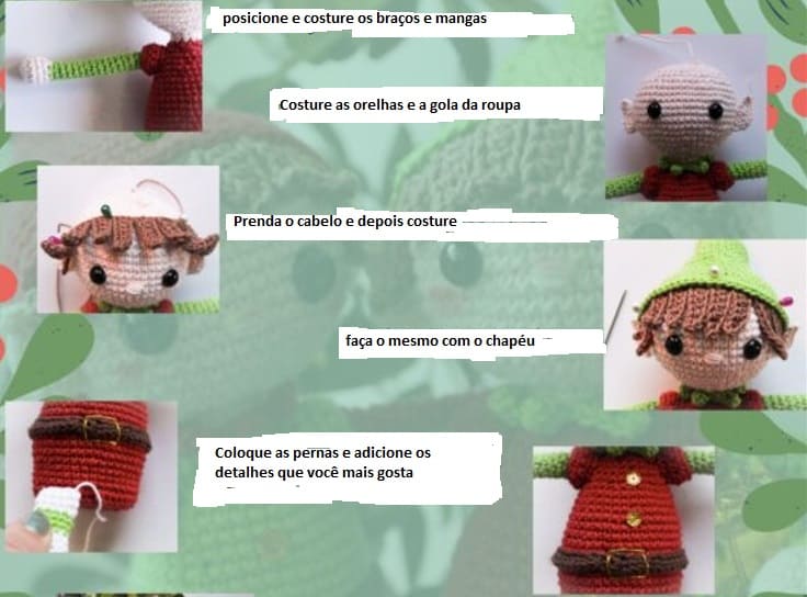 Natal Dos Elfo Boneca Amigurumi Receitas PDF Gratis