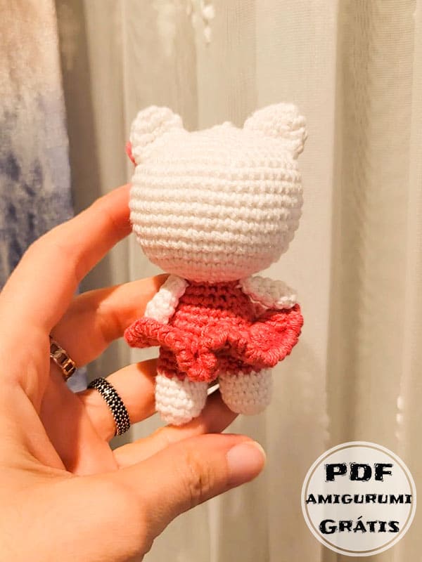 Hello Kitty Chaveiro Amigurumi Gato PDF Receitas Gratis
