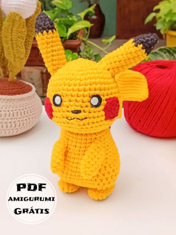 Pikachu Chaveiro Amigurumi Receita Gratis PDF