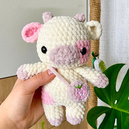 Morango Vaca Amigurumi Receitas PDF Gratis